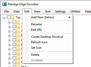 Edit Menu